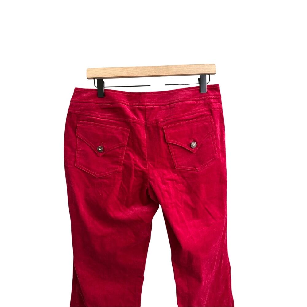Vintage S&D Corduroy Bootcut Flare Pants Size 8 Red 90s Retro Made in the USA - Picture 12 of 14